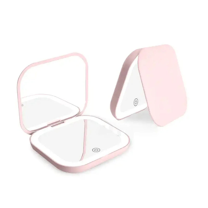 Espelho De bolso Para Maquiagem com Led